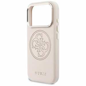 Guess Perforated 4G MagSafe Dėklas for iPhone 17 Pro Max - rožinis