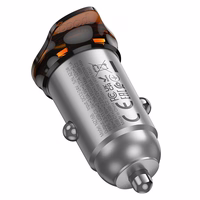 Įkroviklis automobilinis Hoco NZ16B 45W (2xUSB-C) juodas