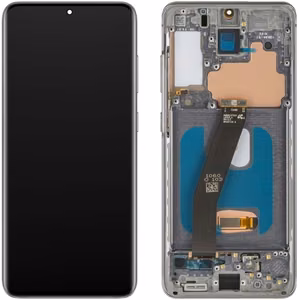 LCD screen Samsung G981F/G980F S20 with touch screen and frame Cloud Blue original (assembled service pack)