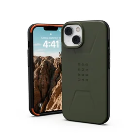 UAG Urban Armor Gear dėklas telefonui CIVILIAN suderintas su MagSafe IPHONE 14 Plus - žalias (m)