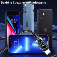 USAMS Pintas laidas U78 USB-C naLightning LED 1.2m 20W PD Fast Charge baltas/white SJ545USB02 (US-SJ545)