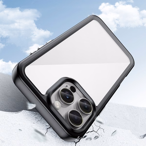 Outer Space dėklas telefonui su geliniu rėmeliu iPhone 16 Pro Max - juodas