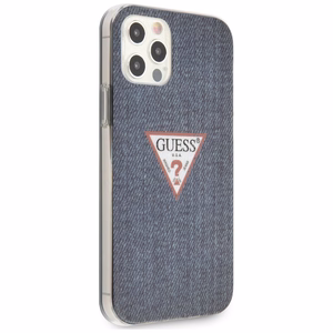Dėklas telefonui (m) iPhone 12 Pro Max 6.7" - mėlynas/mėlynas kietasis dėklas Jeans Collection