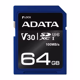 Atminties kortelė SDXC 64GB V30 Adata
