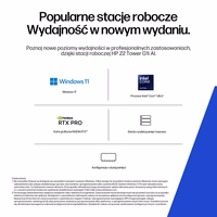 HP Z2 Tower G1i Intel Core Ultra 7 265 16 GB DDR5-SDRAM 512 GB SSD NVIDIA RTX A400 Windows 11 Pro AI darbo stotis, AI kompiuteris, Juoda