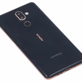 Galinis dangtelis Nokia 7 Plus Black/Copper originalus (used Grade B)