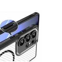 Defender Carbon Mag dėklas telefonui Samsung Galaxy S26 Ultra juodas