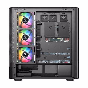 MODECOM Volcano AQ500 ARGB Midi juodas