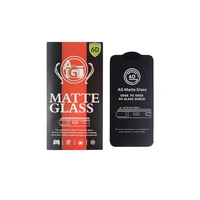 Grūdintas 6D matinės tekstūros apsauginis stiklas iPhone 12 Mini 5.4'' su juodu rėmeliu