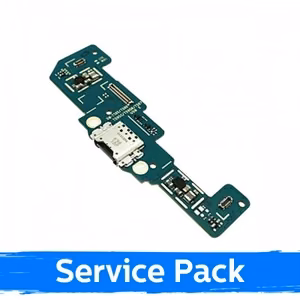 Charging Port Compatible With Samsung T590 Tab A 10.5 With Flex / Plata (Service Pack)