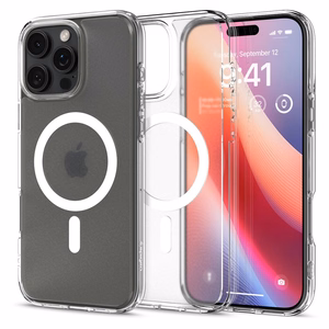 Spigen Ultra Hybrid Mag dėklas, skirtas iPhone 16 Pro Max 6.9", su MagSafe, matinis skaidrus