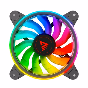 SAVIO FAN-01 4 vnt. 120 mm ARGB ventiliatorių, įskaitant valdiklį ir nuotolinio valdymo pultą