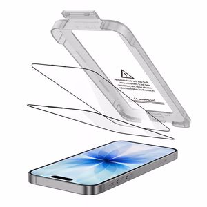 Tech-Protect Quick Set+ 2-jų rinkinys grūdintas stiklas iPhone 17 - juodas