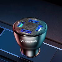 Automobilinis Įkroviklis Wozinsky "WCCAW" Baltas 50W (4xQC3.0)
