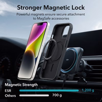ESR Classic Hybrid Halolock Magnetinis dėklas telefonui MagSafe iPhone 14 Plus - Juodas