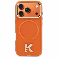 Karl Lagerfeld IML K Head Logo MagSafe Dėklas for iPhone 17 Pro - oranžinis
