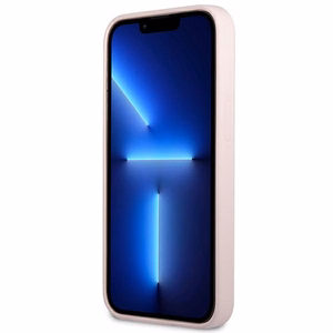 Guess silikoninis trikampio formos dėklas telefonui iPhone 13 Pro / 13 6.1 - violetinis