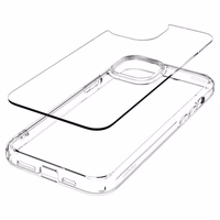 Spigen Crystal Hybrid dėklas telefonui iPhone 15 Plus - skaidrus