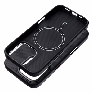Carbon Elite Magnetinis dėklas telefonui suderinamas su MagSafe IPHONE 15 PRO MAX juodas