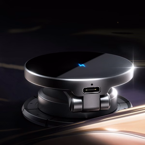 Joyroom JR-ZS408 magnetic holder with 15W inductive charger for car cockpit - black