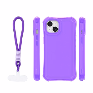 Safepop dėklas su dirželiu skirtas iPhone 13 6,1" violetinis