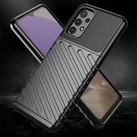 Thunder Case lankstus tvirtas tvirtas dėklas TPU dėklas telefonui Samsung Galaxy A72 4G mėlynas