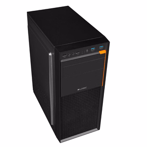LOGIC CASE J23 USB 3.0 X 2 juodas kompiuterio korpusas