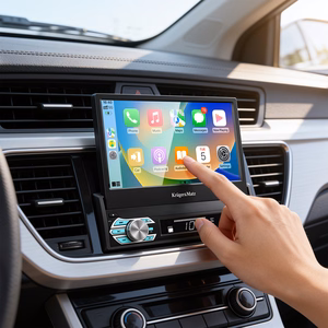 Automobilinis radijas Kruger&Matz KM2018 su ištraukiamu 7 colių ekranu, CarPlay/Android Auto