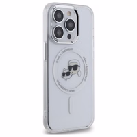 IML Metal Karl & Choupette Head MagSafe Dėklas telefonui iPhone 14 Pro Max - baltas