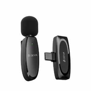 Devia mikrofonas skirtas išmaniajam telefonui Kintone USB-C - juodas