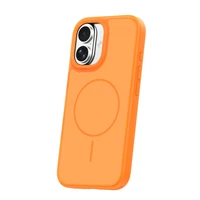 Frame Thin Mag dėklas for iPhone 16 6,1" oranžinis