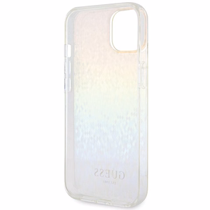 Guess IML Faceted Mirror Disco Iridescent dėklas telefonui iPhone 15 - įvairiaspalvė