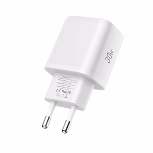Tech-Protect NCA30 PD 30W QC3.0 USB-A / USB-C sieninis įkroviklis + USB-C / USB-C kabelis 100cm - baltas