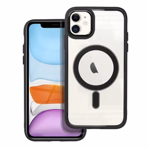 Dėklas telefonui (m) COLOR EDGE MAG COVER, suderinamas su MagSafe skirtas iPhone 11, juodas (m)