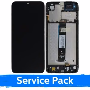 LCD Ekranas suderinamas su Xiaomi Redmi A1 (A1+) / Redmi A2 (A2+) juodas su rėmeliu (Service Pack)