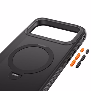 Tech-Protect MagAir Stand MagSafe CC  iPhone 18 Pro Max / 17 Pro Max dėklas, matinis juodas