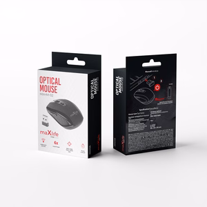 "Maxlife Home Office" MXHM-02 belaidė optinė pelė 800/1000/1600 DPI juoda