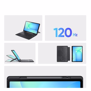 Dux Ducis DK serijos klaviatūros dėklas Samsung Tab S10 FE+ (Plus) su apšvietimu, juodas