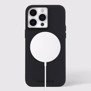 Case-Mate Silicone MagSafe dėklas, skirtas iPhone 15 Pro Max, juodas