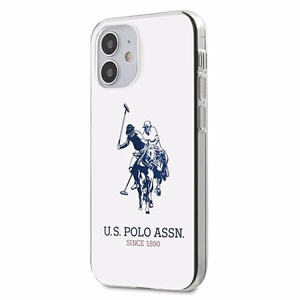 US Polo USHCP12STPUHRWH Shiny Big Logo dėklas, skirtas iPhone 12 mini 5.4", baltas