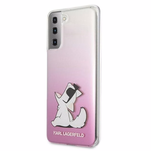 Karl Lagerfeld Choupette Fun чехол для Samsung Galaxy S21+ - розовый