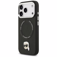 Karl Lagerfeld Karl Pin Magnetinis dėklas telefonui iPhone 17 Pro - Juodas