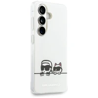 Karl Lagerfeld IML Peekaboo Karl&Choupette MagSafe Dėklas for Samsung Galaxy S26 Plus - skaidrus