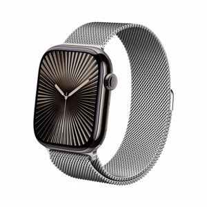 Crong Milano Steel nerūdijančiojo plieno dirželis, skirtas Apple Watch 44 / 45 / 46 / 49 mm, sidabro spalvos