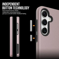 Dėklas Perfectionists Triangle Case Samsung S926 S24 Plus/S936 S25 Plus rožinio aukso