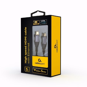 Gembird CCBP-HDMI-5M HDMI laidas HDMI Type A (Standard) pilkas