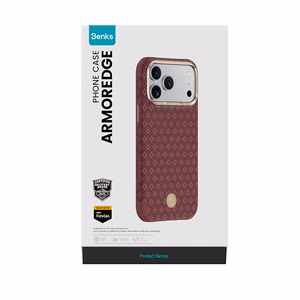 Benks ArmorGrid Edge X9 Air Navigator kevlaro dėklas (C.K.FL.AP.RD.X069) iPhone 18 Pro/17 Pro, raudonas (Sawy Red)