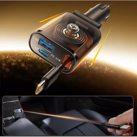 Automobilinis įkroviklis Joyroom "JR-CCL07" juodas 30W (1xPD / 1xQC3.0) + "Lightning" laidas