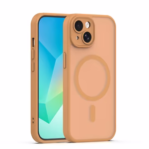 Mag Matt dėklas iPhone 15 6,1" rudas