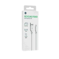 Forever perdirbamas kabelis USB-A - Lightning 1,5m 2,4A HDKR12-AL-00 baltas